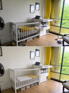 Photo de galerie - Chambre d'enfant (avant/après)