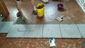 Photo de galerie - Pose de carrelage sur existant