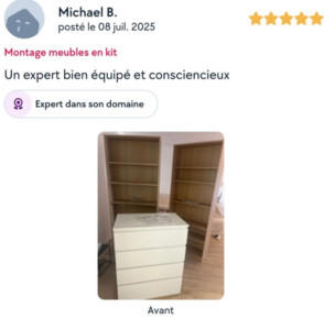 Photo de galerie - Montage meubles en kit