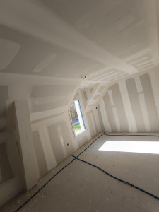 Photo de galerie - Joint et bande sur placo 