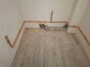 Photo de galerie -  création le réseau sanitaire 