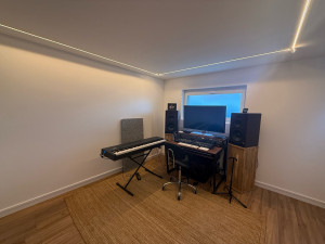 Photo de galerie - Studio d enregistrement isolation phonique plâtrerie peinture parquet