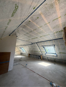 Photo de galerie - Isolation rampants + étanchéité à l’air 