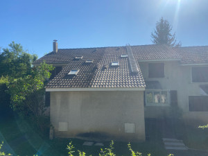 Photo de galerie - Voici une photo de une de mes réalisations de nettoyage de toiture