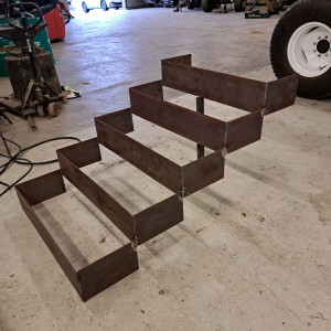 Photo de galerie - Fabrication d'un escalier en fer