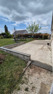 Photo de galerie - Réalisation terrasse béton (Avant)