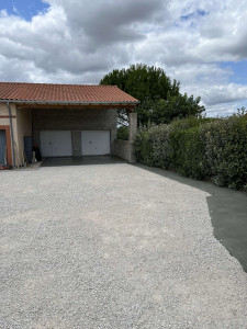 Photo de galerie - Création d’un parking en 0/20 gris 