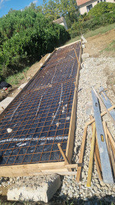 Photo de galerie - Création d'une dalle 