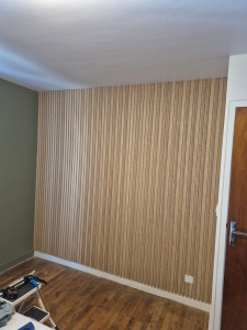 Photo de galerie - Pose de panneaux phonique de marque 