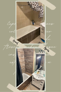 Photo de galerie - Rénovation salle de bain carrelage 