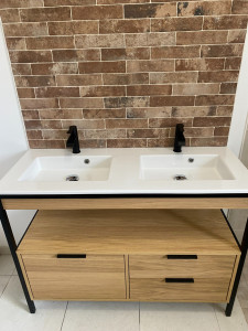 Photo de galerie - Meubles doubles vasques 