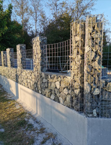 Photo de galerie - Pose de gabion 