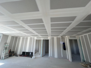Photo de galerie - Plafond en Placo et mur  réalisé avec finition propre ✔️ Travail sérieux et rapide ?