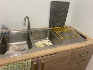 Photo de galerie - Évier de cuisine entreprise avant 