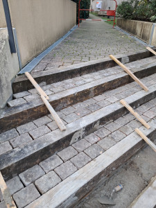 Photo de galerie - Refaire des escaliers avec des pierres 