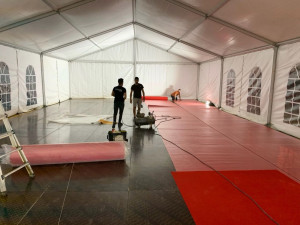 Photo de galerie - Pose de sol et installation – travail rapide et propre