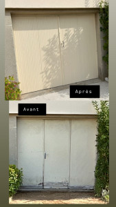 Photo de galerie - Changement remplacement d’une porte de garage sur-mesure