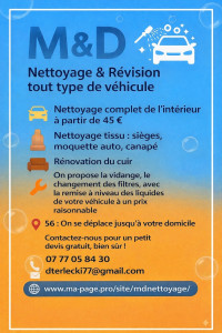 Photo de galerie - Voici mon nouveau flyer avec mon site Internet http://www.ma-page.pro/site/mdnettoyage/