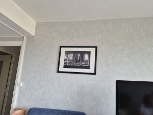 Photo de galerie - Pose d'un cadre lourd