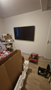 Photo de galerie - Fixation tv sur un mur placo