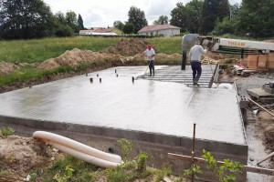 Photo de galerie - Coulage d'une dalle