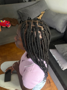 Photo de galerie - Natte avec mèche américaine 