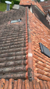 Photo de galerie - Remplacement du faîtage à sec 