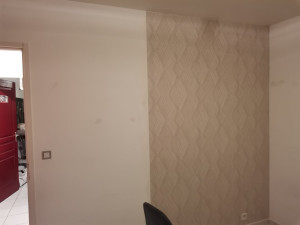 Photo de galerie - Pose de papier peint