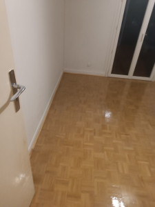 Photo de galerie - Pose parquet damier,ponçage et vitrification 