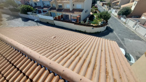 Photo de galerie - Traitement anti-mousse toiture 