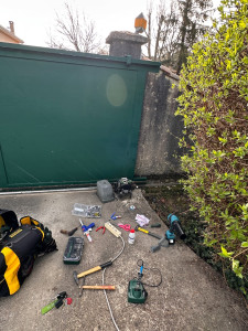 Photo de galerie - Réparation moteur et carte commande portail 