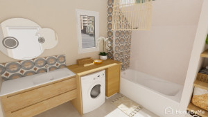 Photo de galerie - Rendu 3d réaliste d'une nouvelle salle de bain