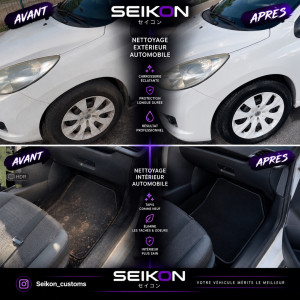 Photo de galerie -  Avec SEIKON Detailing, redonnez vie à votre intérieur automobile grâce à un nettoyage soigné qui fait toute la différence, du tapis aux sièges. 
