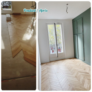 Photo de galerie - Pose de parquet