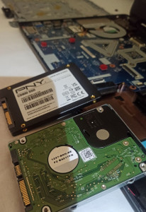 Photo de galerie - Remplacement d'un disque dur