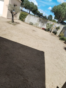 Photo de galerie - Préparation du terrain semence gazon 