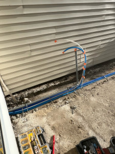 Photo de galerie - Création d’une cuisine en PER et PVC encastré 