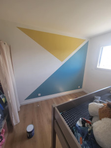 Photo de galerie - Formes géométrique en peinture 