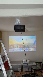 Photo de galerie - Installation rétro projecteur