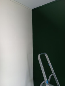 Photo de galerie - Renovation d'une mure apres prelevement du papier peinte