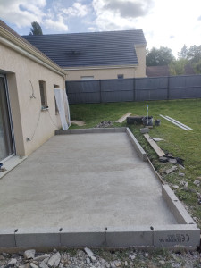 Photo de galerie - Réalisation d'une chape 
