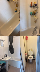 Photo de galerie - Résultat d’une salle de bain et toilettes après un coup de ménage