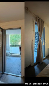 Photo de galerie - Installation d’une tringles à rideaux et rebouchage de trous dans mur placo 