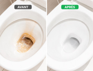 Photo de galerie - Wc avec du tartre , la solution ? acide chlorhydrique c’est magique ??