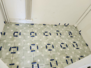 Photo de galerie - Pose de carrelage aux sols 