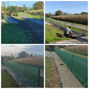 Photo de galerie - Clôture et aménagement.