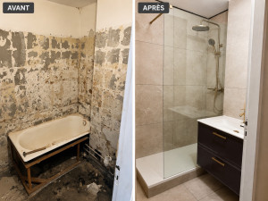 Photo de galerie - Rénovation complète d’une salle de bain 