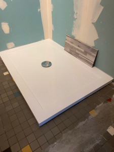 Photo de galerie - Installation bac à douche 