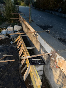 Photo de galerie - Coffrage renfort de fondation 