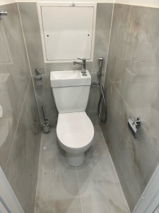 Photo de galerie - Pose de WC + Lave main et robinet 